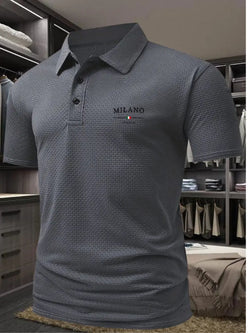 Image of Herren Polo Shirt – Kurzarm Hemd mit Lapel-Kragen im Loose Fit | StaywearApparel